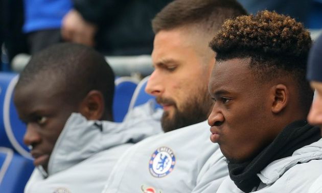 chelsea bench kante giroud hudson-odoi