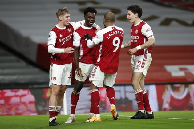 smith rowe saka bellerin arsenal