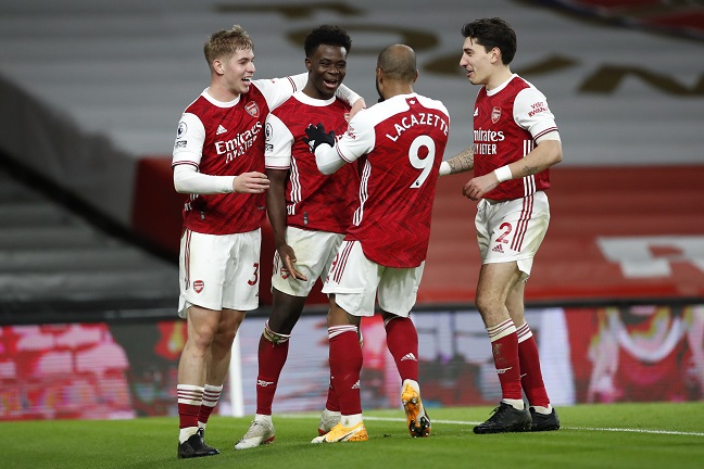 smith rowe saka bellerin arsenal