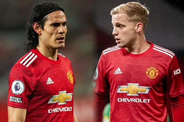 utd cavani van de beek