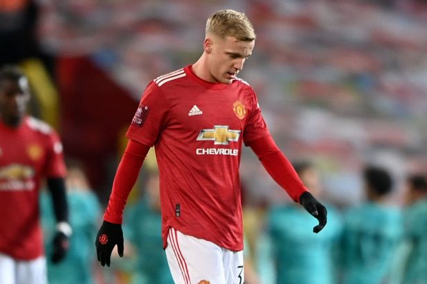 van de beek man united liverpool