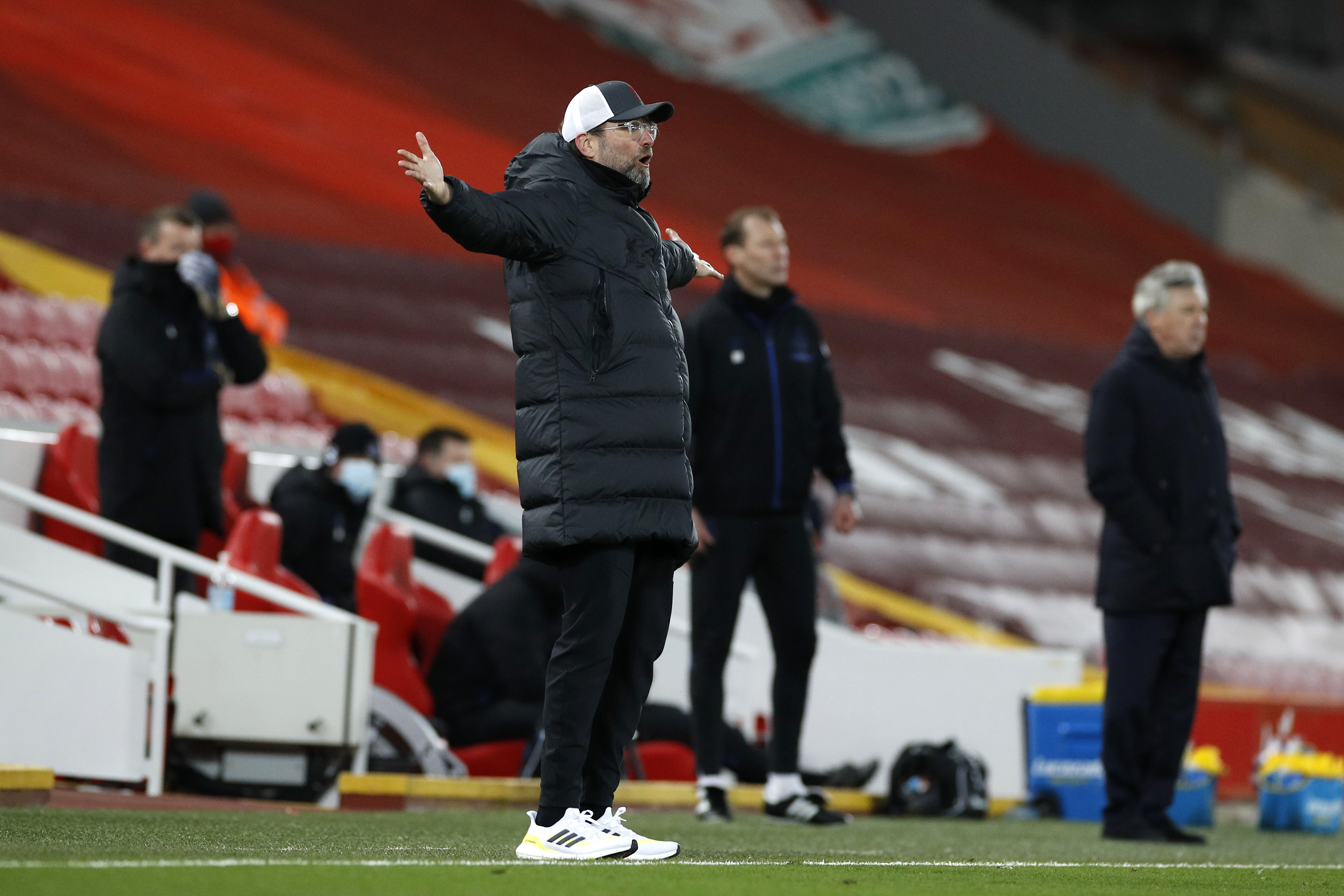 Jurgen Klopp on sidelines as Everton defeat Liverpool