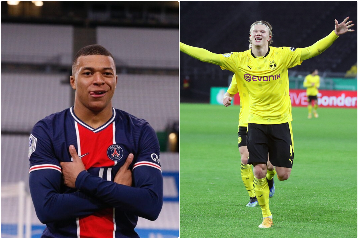 Kylian Mbappe and Erling Haaland