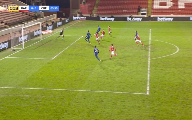 Video - Abraham scores for Chelsea against Barnsley