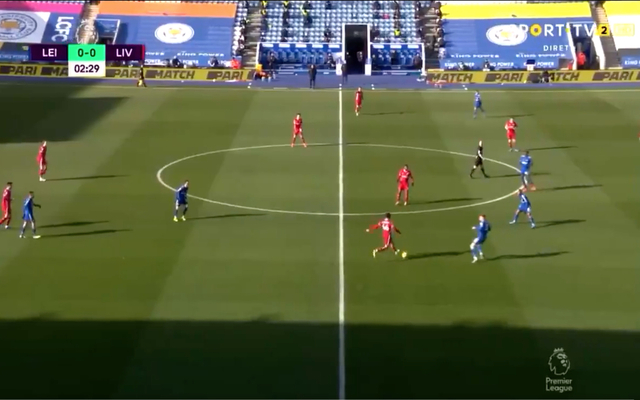 Video - Alexander-Arnold outside foot pass for Liverpool vs Leicester