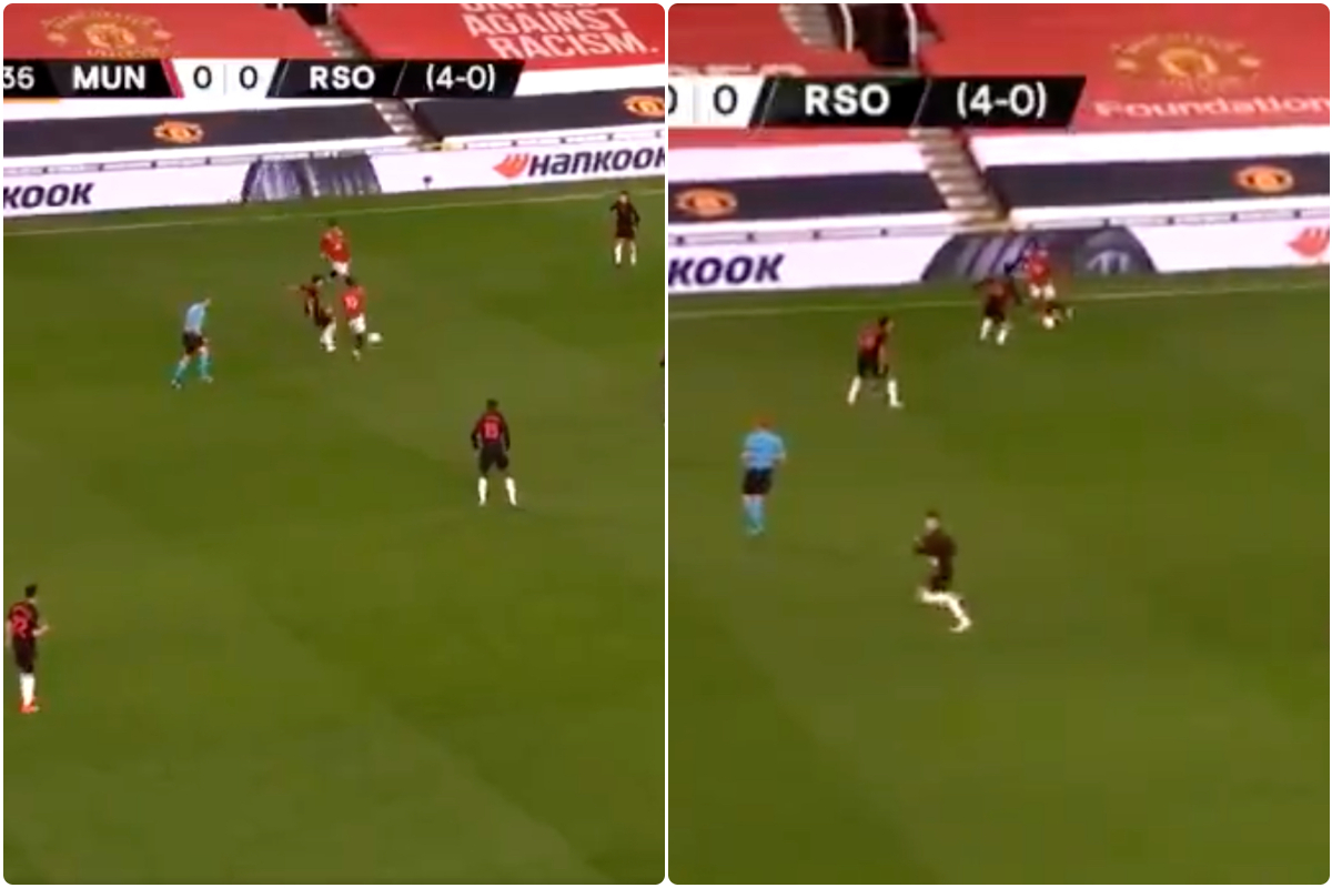 Video - Amad Diallo first touches for United at Old Trafford vs Sociedad