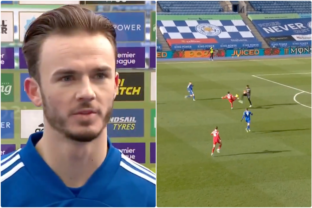 Video - Maddison on Alisson mistake for Liverpool vs Leicester