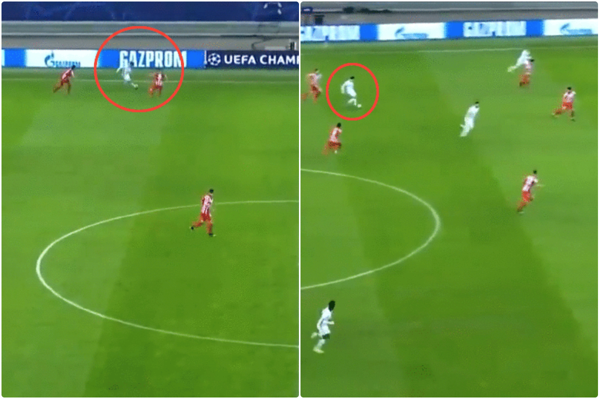 Video - Mount interception, dribbling and pass for Chelsea vs Atletico Madrid