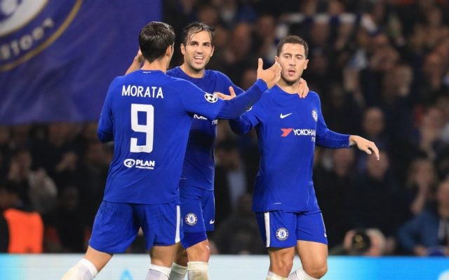 chelsea fc morata hazard fabregas