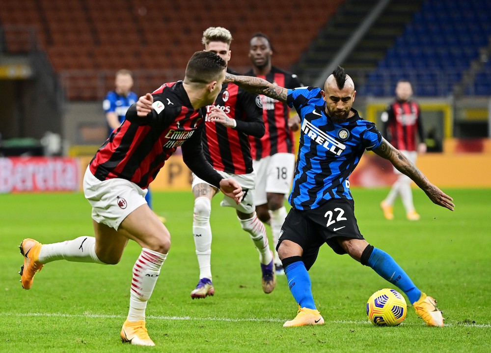 Diogo Dalot in action for AC Milan