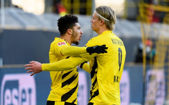 jadon sancho erling haaland borussia dortmund 2021