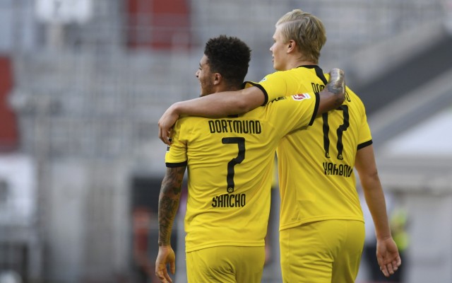 jadon sancho erling haaland pic