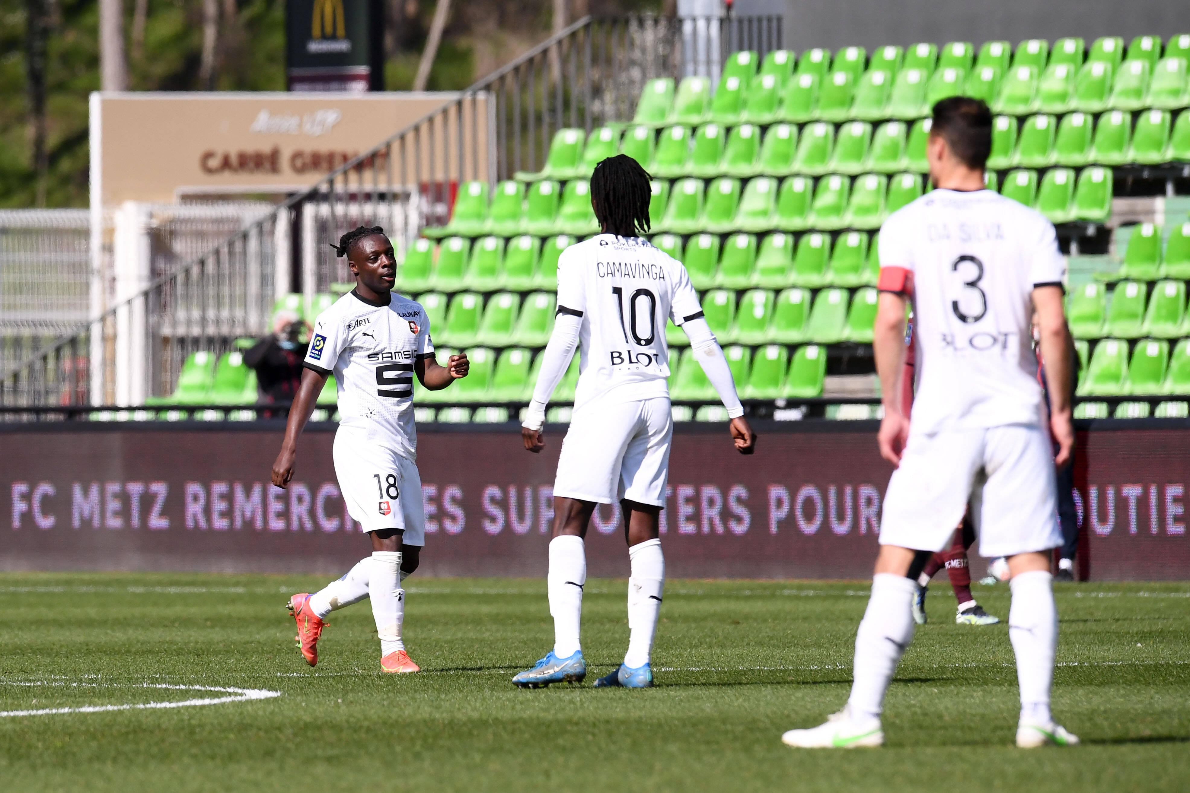 Jeremy Doku and Eduardo Camavinga for Rennes