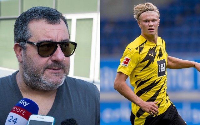 Mino Raiola and Erling Haaland