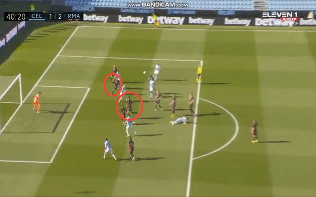 Video - Mina scores against Real Madrid after being left by Varane and Casemiro