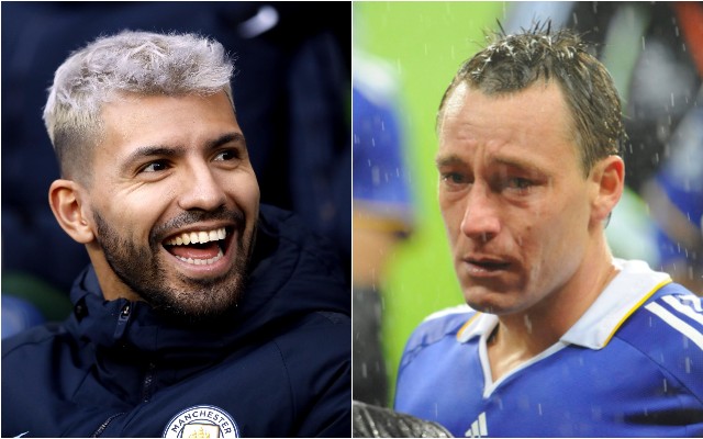 aguero laughing at terry