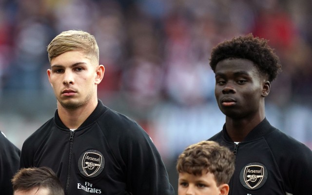 arsenal duo emile smith rowe bukayo saka