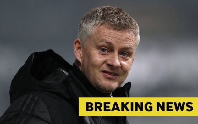 breaking news man utd ole solskjaer