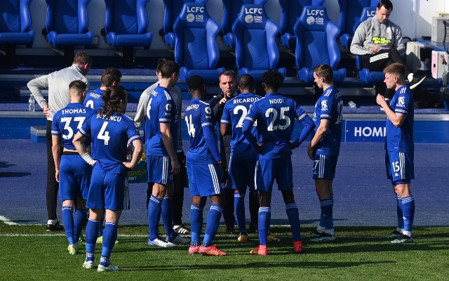 brendan rodgers team talk leicester city