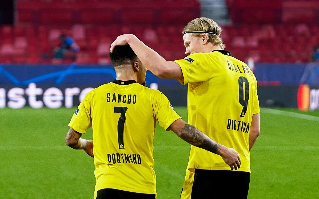 jadon sancho erling haaland borussia dortmund 2020-21
