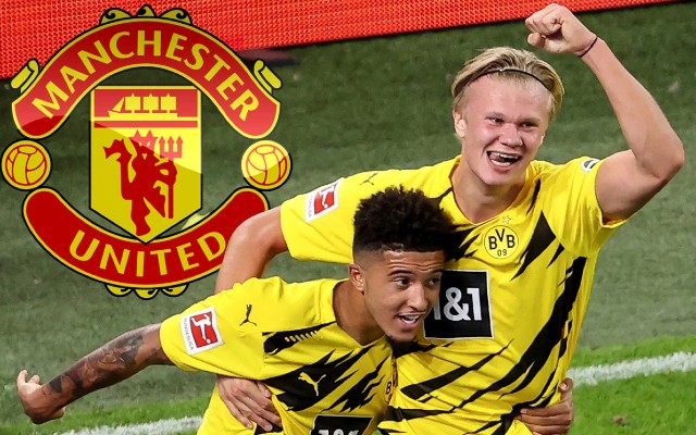 man utd sancho haaland