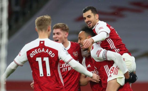 odegaard smith rowe aubameyang ceballos arsenal