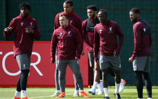 origi shaqiri matip mane liverpool training