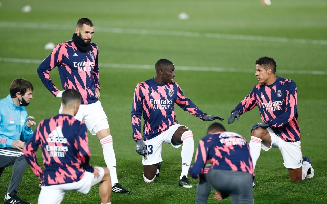 real madrid warmup varane