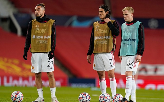 telles cavani van de beek man utd