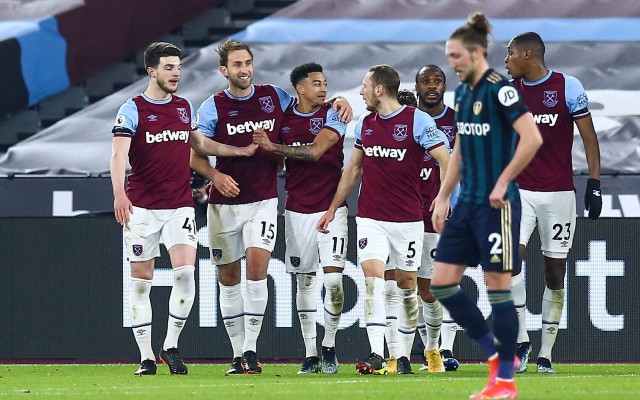 west ham team v leeds