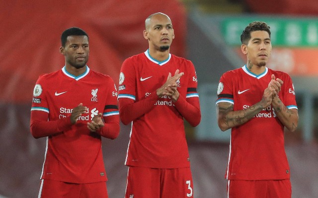 wijnaldum fabinho and firmino liverpool