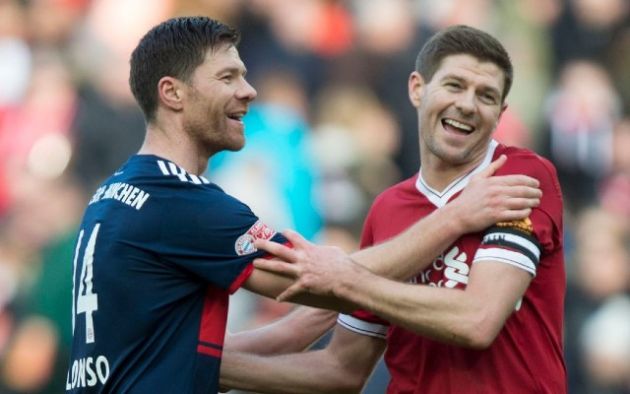 xabi alonso and steven gerrard