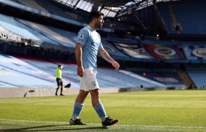 Aguero at the Etihad Stadium, Manchester