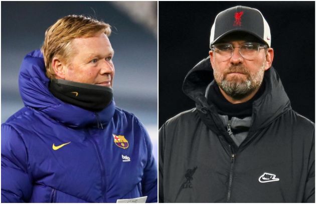 Barcelona Liverpool Koeman Klopp