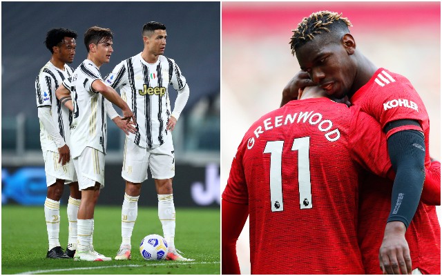 Dybala Ronaldo Greenwood Pogba Juventus Man United