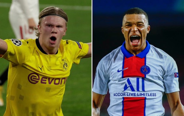 Erling Haaland Borussia Dortmund Kylian Mbappe Paris Saint-Germain