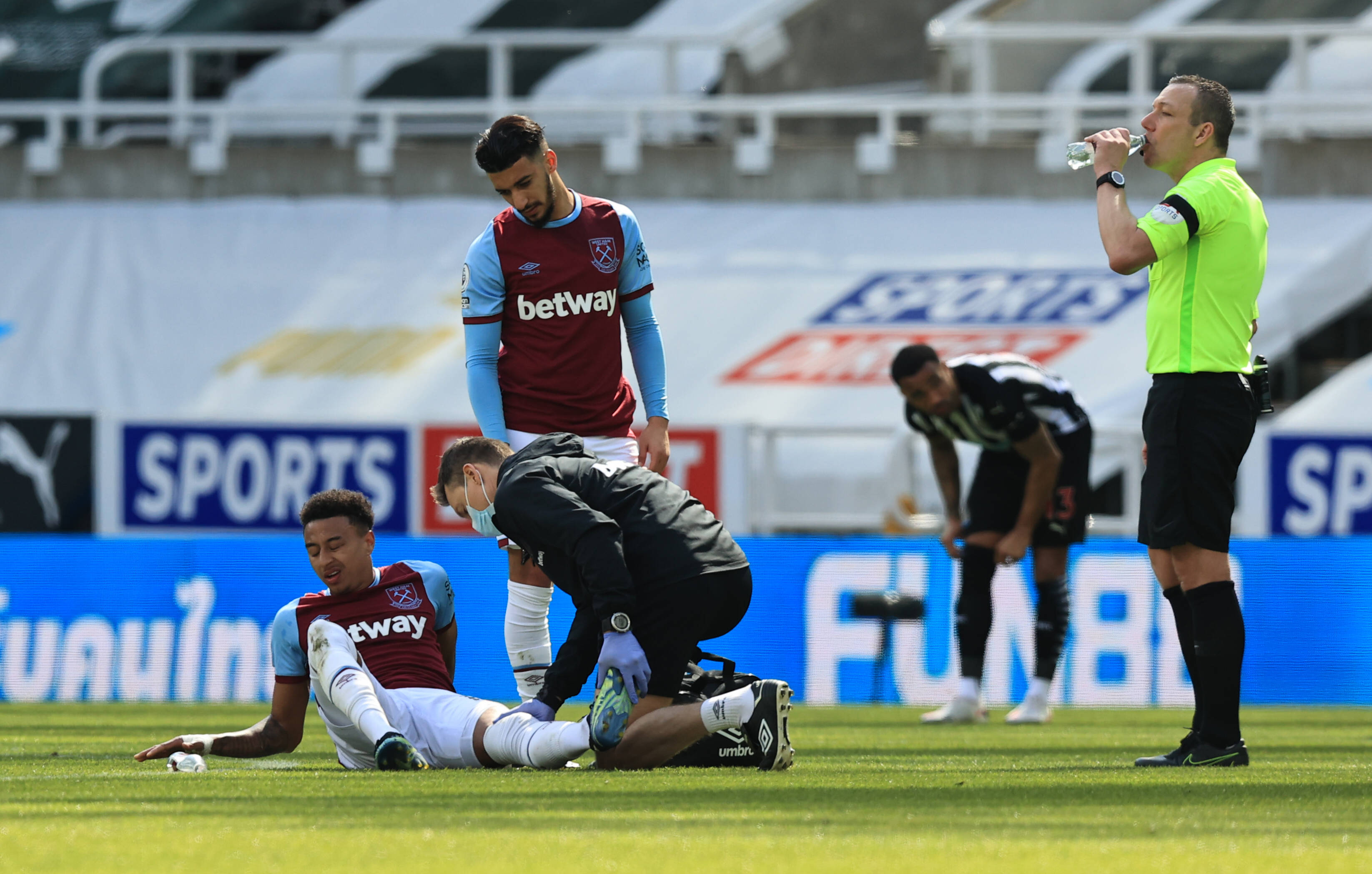 Jesse Lingard injured for West Ham