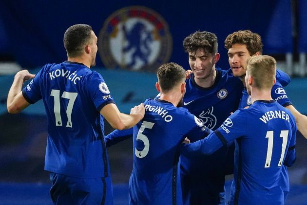 Kovacic celebrates for Chelsea