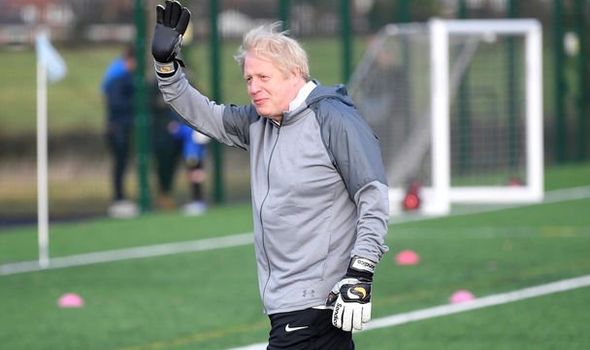boris johnson goalkeeper