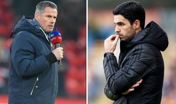 jamie carragher mikel arteta