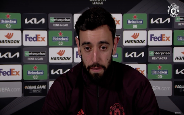 Bruno Fernandes press conference for Manchester United