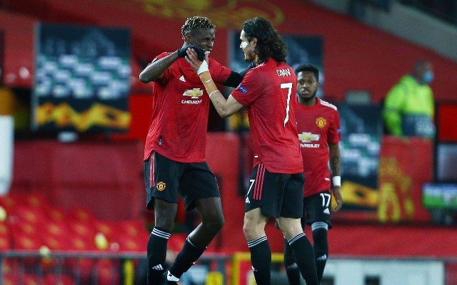 Man Utd Pogba and Cavani