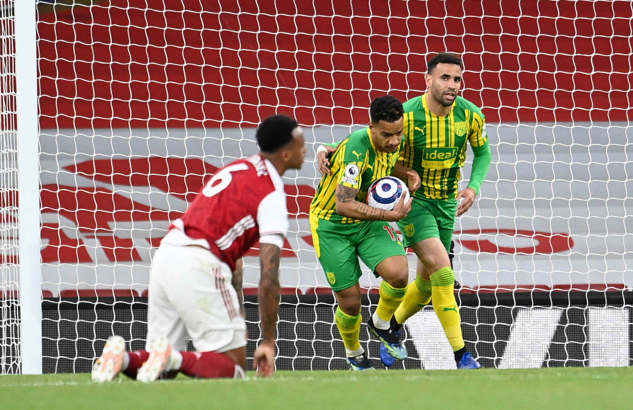 Matheus Pereira celebrates goal against Arsenal