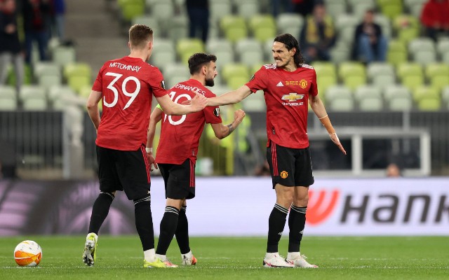 McTominay Fernandes Cavani MUFC