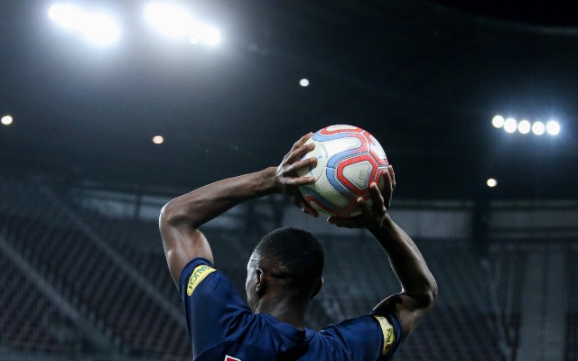 Patson Daka throw in
