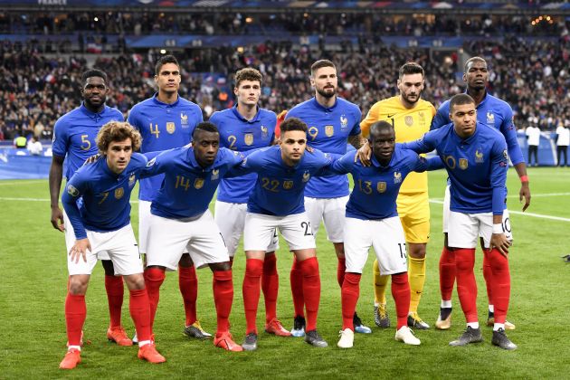 Pogba, Kante, Giroud line up for France
