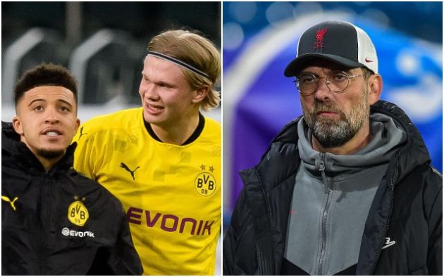 Sancho Haaland Jurgen Klopp