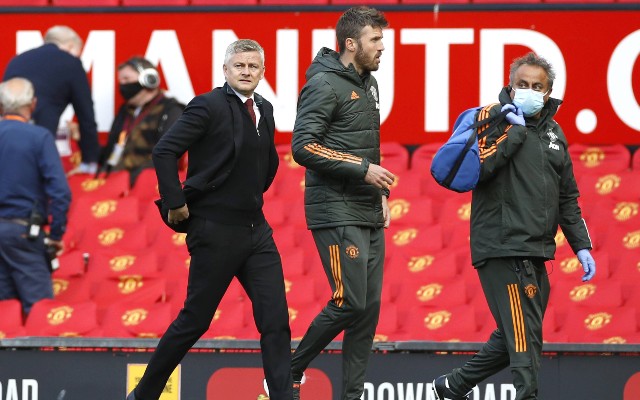 Solskjaer Carrick Man Utd Old Trafford