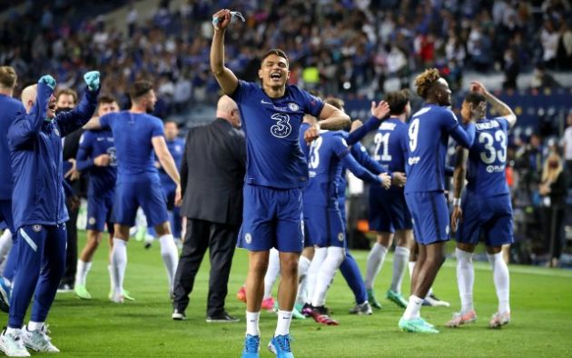 Thiago Silva Chelsea CL celebrations