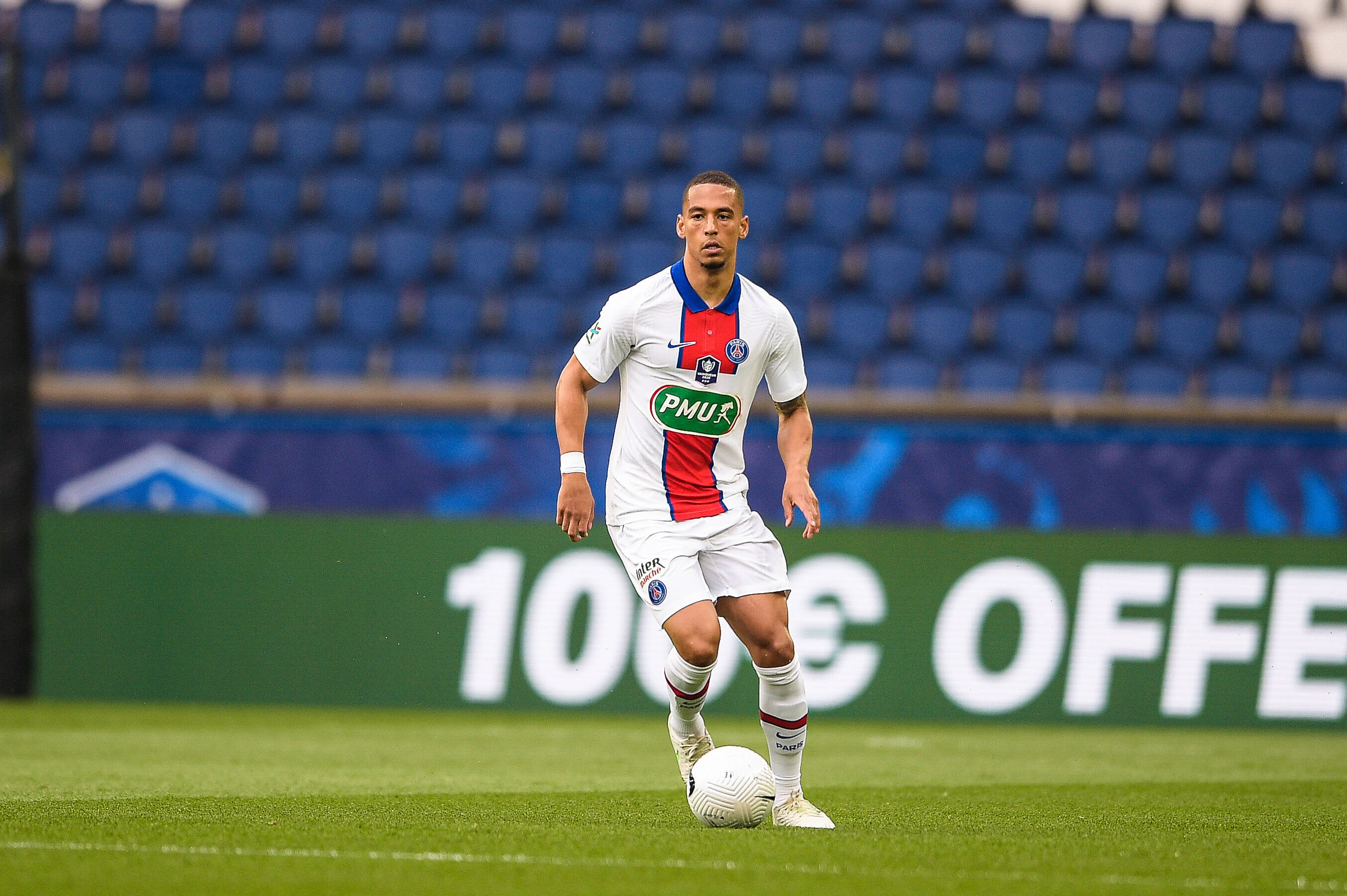 Thilo Kehrer in action for PSG, 2020:21 season